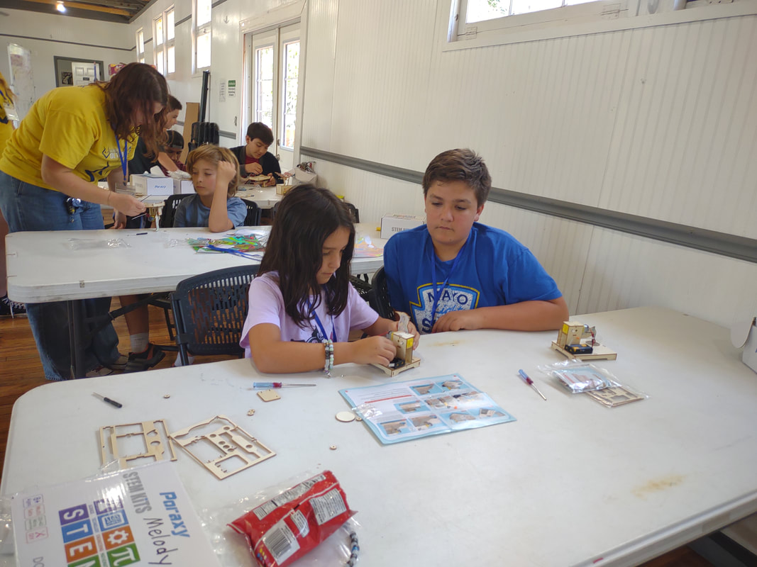 Student prototyping a project