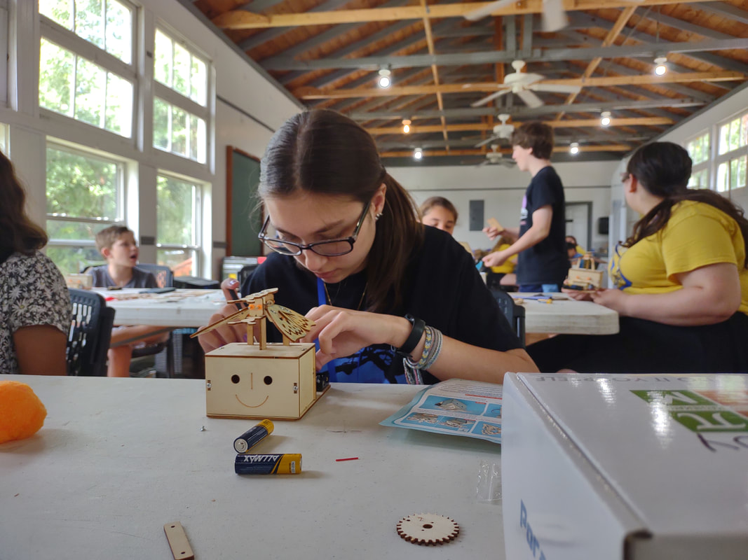 Showcase table of camp builds