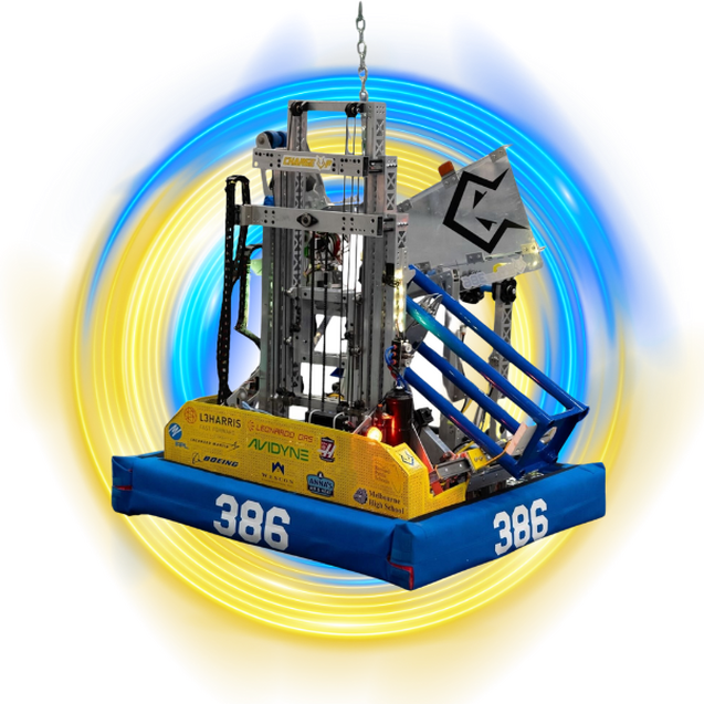 Team Voltage robot driving at competition